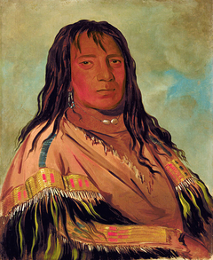 Chá-tee-wah-née-che, No Heart, Chief of the Wah-ne-watch-to-nee-nah Band by George Catlin