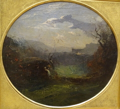 Champrofond. Environs de Crémieu (Isère) ; Effet du matin by François-Auguste Ravier