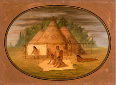 Cheyenne Village by George Catlin