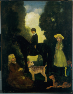 Children, Dogs and Pony by Arthur Bowen Davies