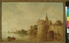City wall on a river by Wouter Knijff