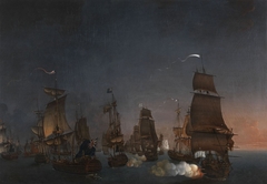 Combat de Negapatam, 6 juillet 1782 by Auguste-Louis de Rossel de Cercy