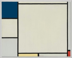 Composition with Blue, Yellow, and Red