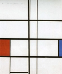 Composition with Red and Blue by Piet Mondrian