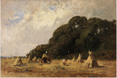 Corn Stooks under Trees by Nathaniel Hone the Younger