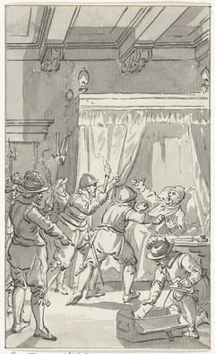 De arrestatie van Paulus Buis, pensionaris van Utrecht, 19 juli 1586 by Jacobus Buys