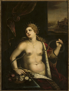 Death of Cleopatra (Plutarch XLIV, 86) by nieznany malarz flamandzki