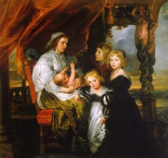 Deborah Kip, Wife of Sir Balthasar Gerbier, and Her Children