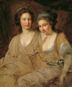 Die Gräfinnen Caroline und Zoe Thomatis by Johann Baptist von Lampi the Elder