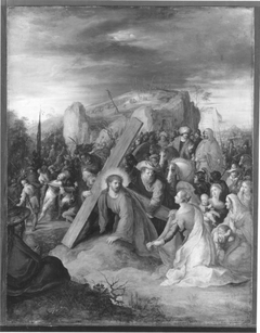 Die hl. Veronika reicht Christus das Schweißtuch by Frans Francken the Younger