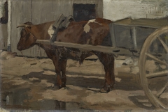 Draught ox by Herman Johannes van der Weele