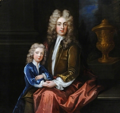 Edward Graham, 2nd Viscount Preston (c.1679/81-1710) and his Son Charles Graham, later 3rd Viscount (1706 - 1739) by Anonymous