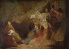 Elgiva seized by order of Archbishop Odo by John Everett Millais