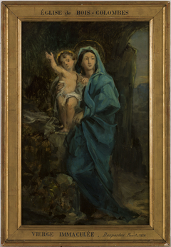 Esquisse pour la chapelle de Bois-Colombes : La Vierge et l'enfant Jésus by Francisque Desportes