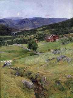 Evening in Eggedal by Gerhard Munthe