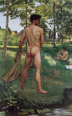 Fisherman with a Net by Frédéric Bazille