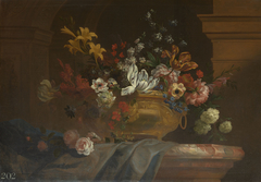 Flowers in a Vase by Jakob Bogdani