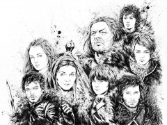 Game of Thrones - The Stark Family by Drumond Art