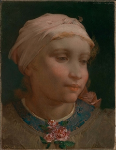 Girl with a Pink Bonnet by William Perkins Babcock