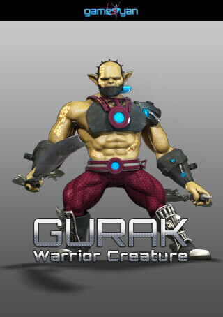 Gurak Warrior Creature Character Modeling