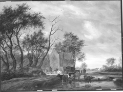 Halt vor der Herberge by Salomon van Ruysdael