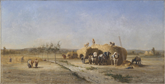 Harvest Scene by Jules Jacques Veyrassat