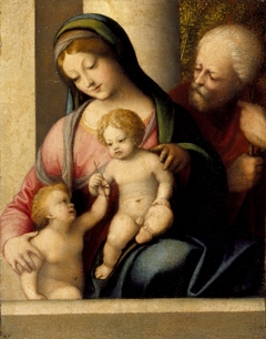Holy Family with the Infant St. John by Antonio da Correggio