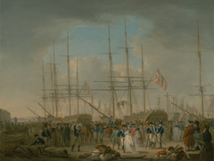 Hussars Embarking at Deptford by William Anderson