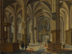 Interior of St Cunerakerk, Rhenen by Bartholomeus van Bassen