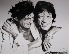 Jagger Richards by Cecilia Garcia Villa