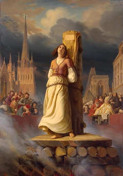 Joan of Arc's Death at the Stake (Right-Hand Part of ''The Life of Joan of Arc'' Triptych) by Hermann Stilke