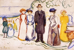 Jonas Lie with his Family by Edvard Munch