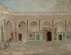 Kairouan (Courtyard in the Mosque of the Sword) by Jan Ciągliński