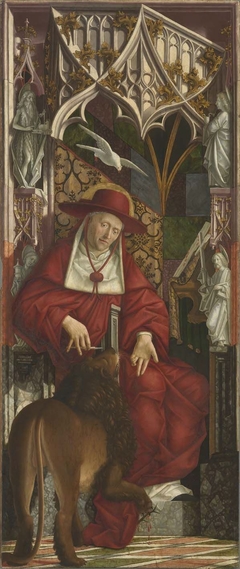 Kirchenväteraltar: Hl. Hieronymus by Michael Pacher