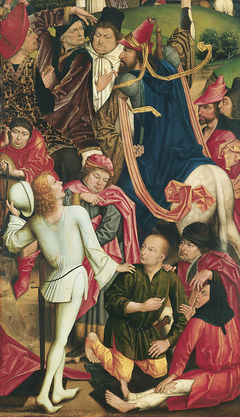 Knights and Soldiers playing Dice for Christ's Robe