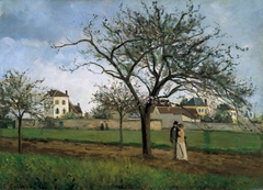 La maison du père Gallien, Pontoise by Camille Pissarro
