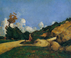 La route by Paul Cézanne