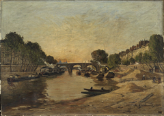 La Seine et le Pont Marie by Antoine Guillemet