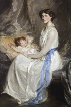 Lady Winifred Paget, Viscountess Ingestre (1881-1965) and her Infant Son, later 21st Earl of Shrewsbury (1914 - 1980)