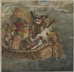 Landing van Scipio Africanus bij Carthago by Unknown Artist
