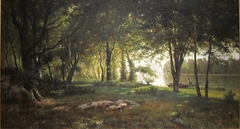 LANDSCAPE, RIVER AND FOREST by Thomas Corwin Lindsay