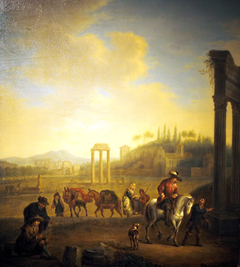 Landscape with Roman Ruins by Anonymous