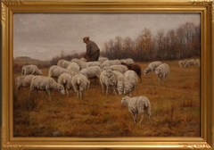 Landscape with Sheep by Andrew Henry Wall