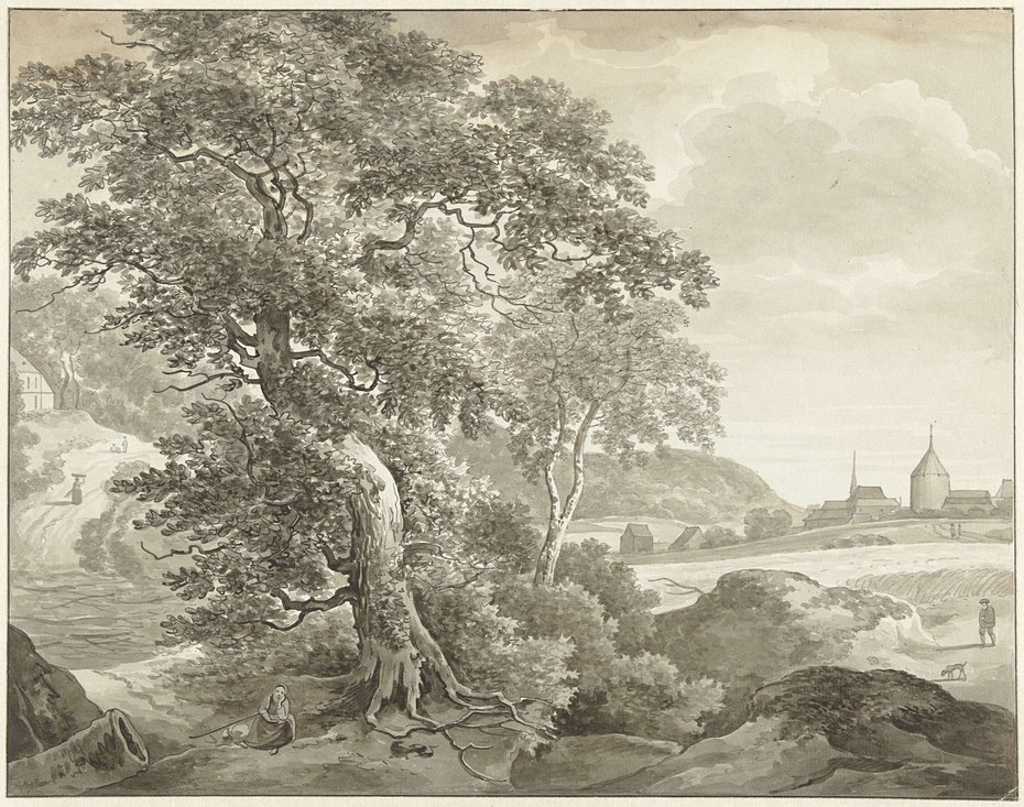 Landschap naar Ruisdael