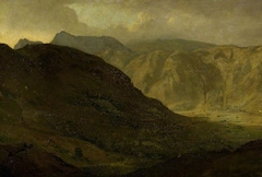 Langdale Pikes from near Crinkle Crags by Maurice Gray