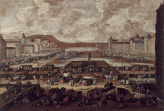 Le Pont-Neuf, la Seine et le Louvre, vers 1670 by Pieter Casteels III
