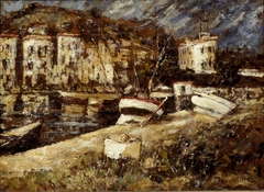Le port de Cassis by Adolphe Joseph Thomas Monticelli