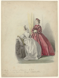 Les modes parisiennes, 1864, No. 231 : Robes de madame Alexandre... by Unknown Artist