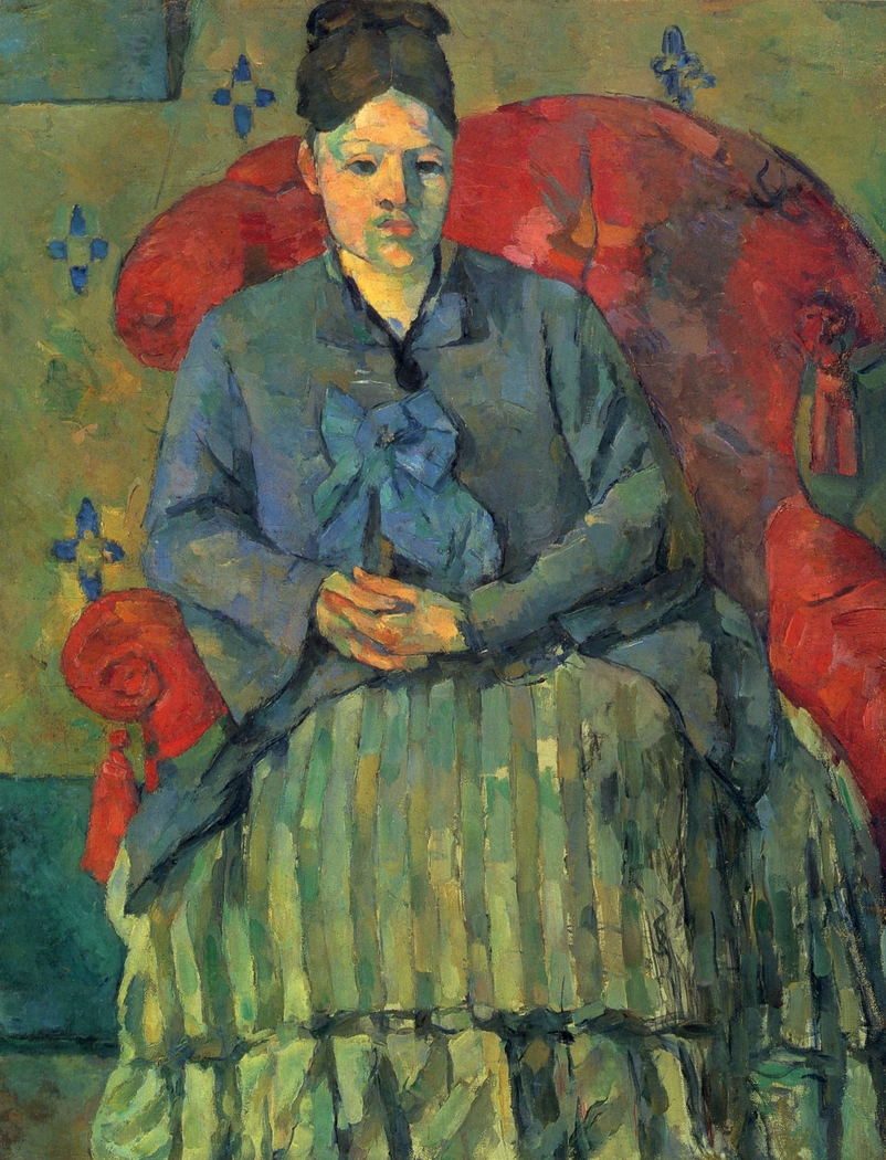 Madame Cézanne in a Red Armchair