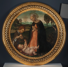 Madonna and Child with the Infant St John the Baptist by Francesco Botticini